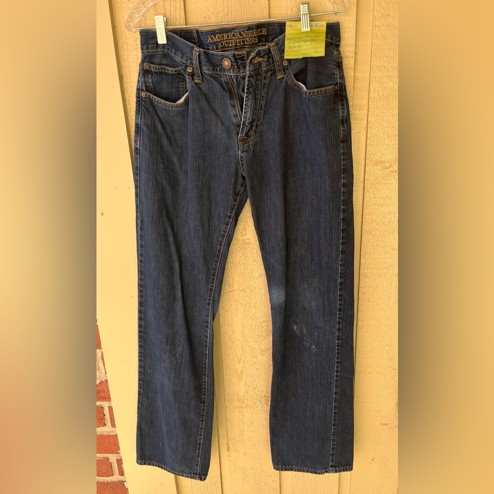 American Eagle Outfitters Dark Blue Straight Jeans